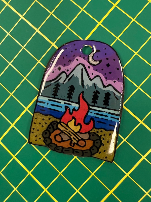 Shrink art keychain craft